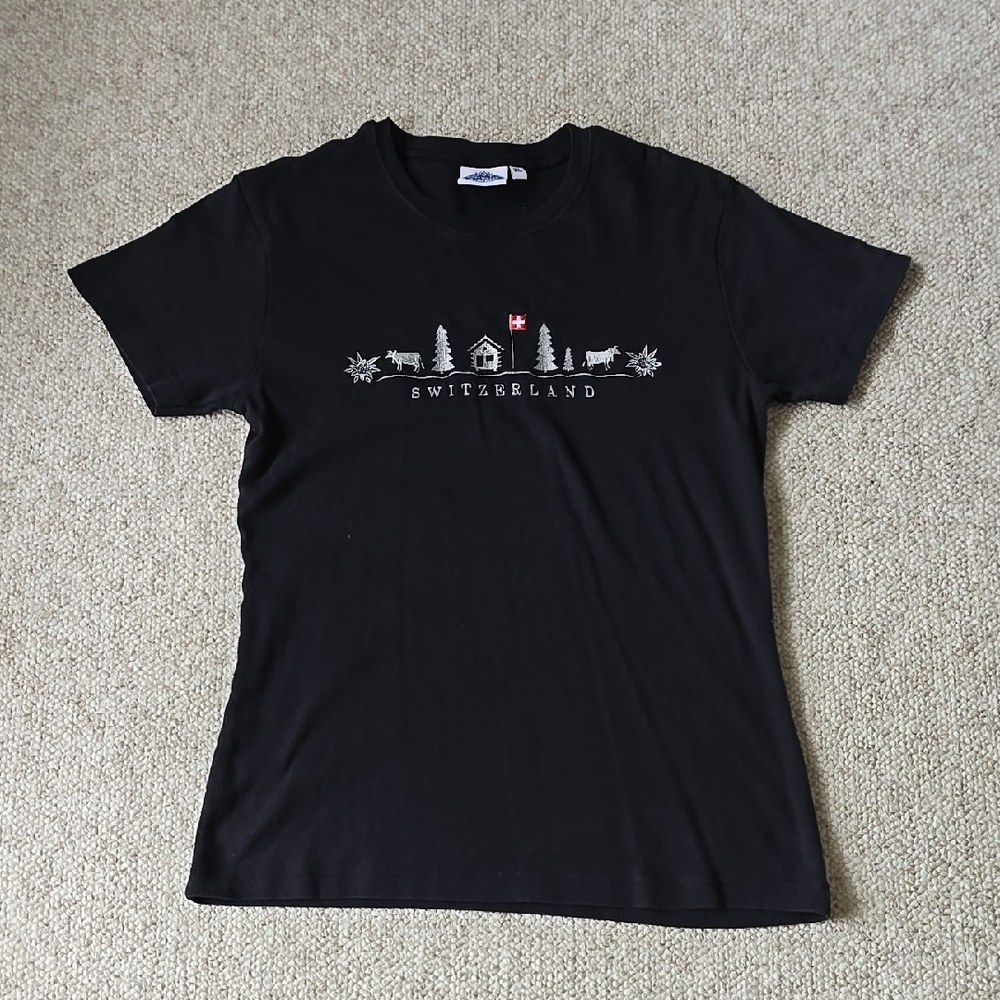 Black Switzerland Graphic T-Shirt